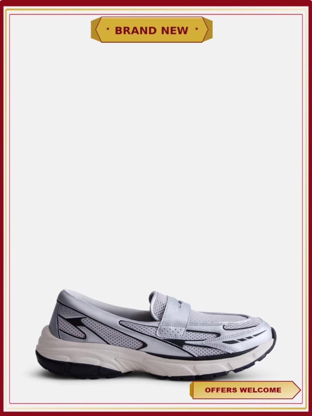 Men's Sport Penny Loafers - Breathable Mesh Memory Foam Casual Shoes